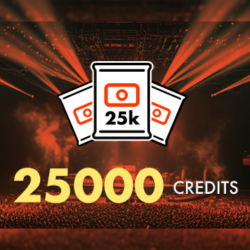 With 25,000 credits, that’s enough for your tracks to reach up to 2,500,000 SoundCloud accounts!